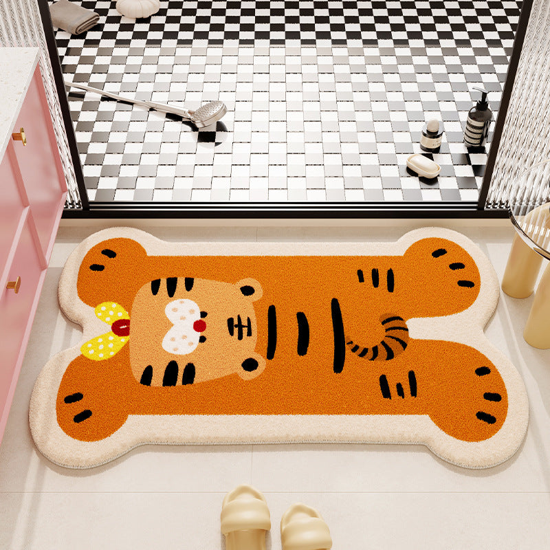Cartoon Animal-Themed Bath Mat Kalsten