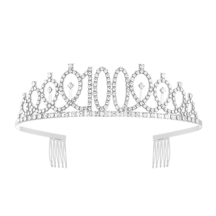 Women's Crystal-Embellished Tiara with Elegant Design Kalsten