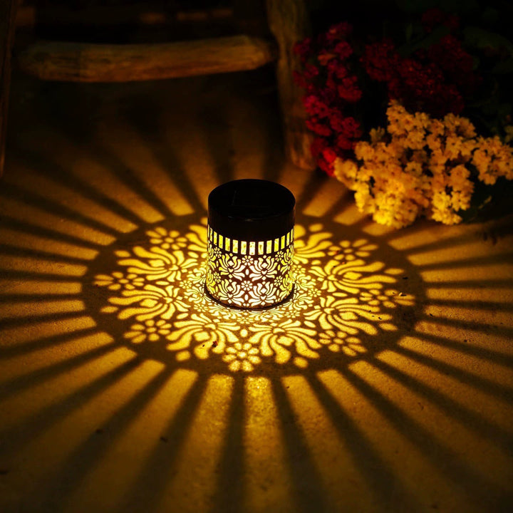 Decorative Solar Wall Light With Mandala Projection Pattern Kalsten