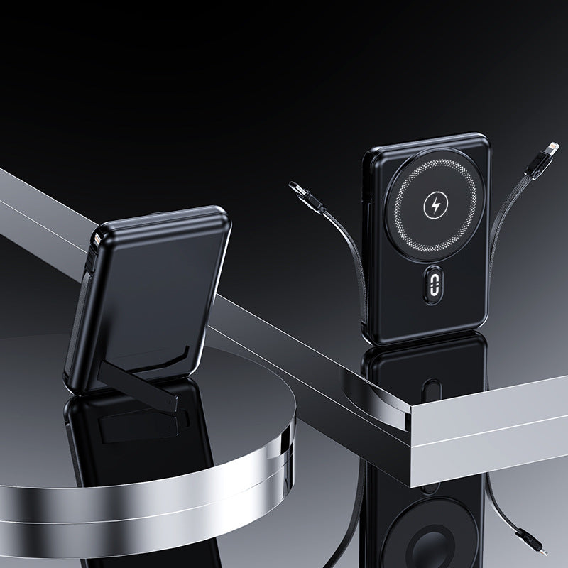 Portable power bank with integrated holder and fast charging function Kalsten