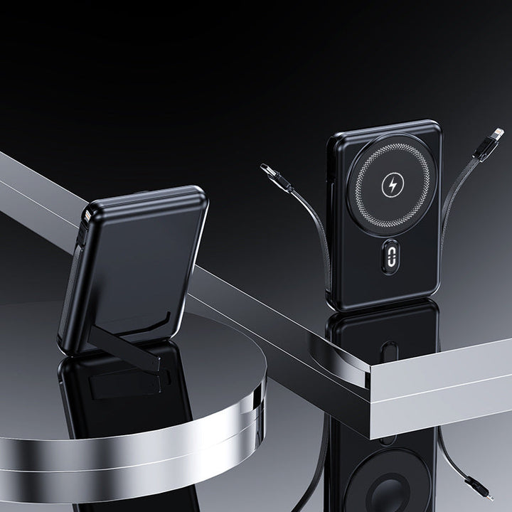 Portable power bank with integrated holder and fast charging function Kalsten