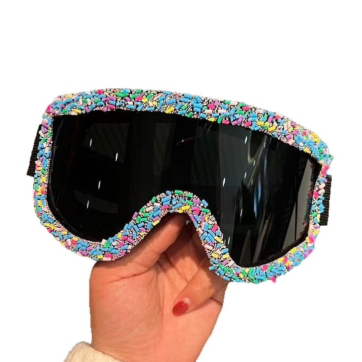 Women's stylish ski goggles with unique decor Kalsten