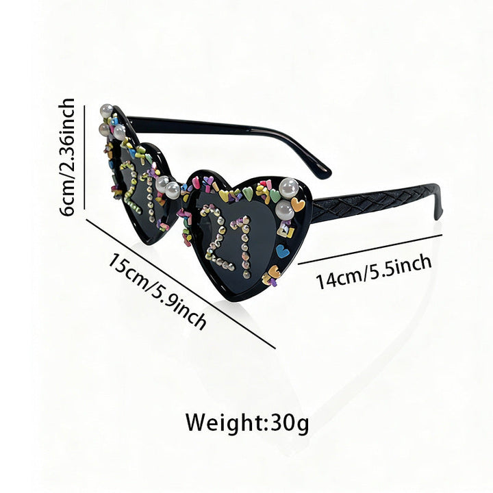 Fun Heart-Shaped Celebration Sunglasses Kalsten