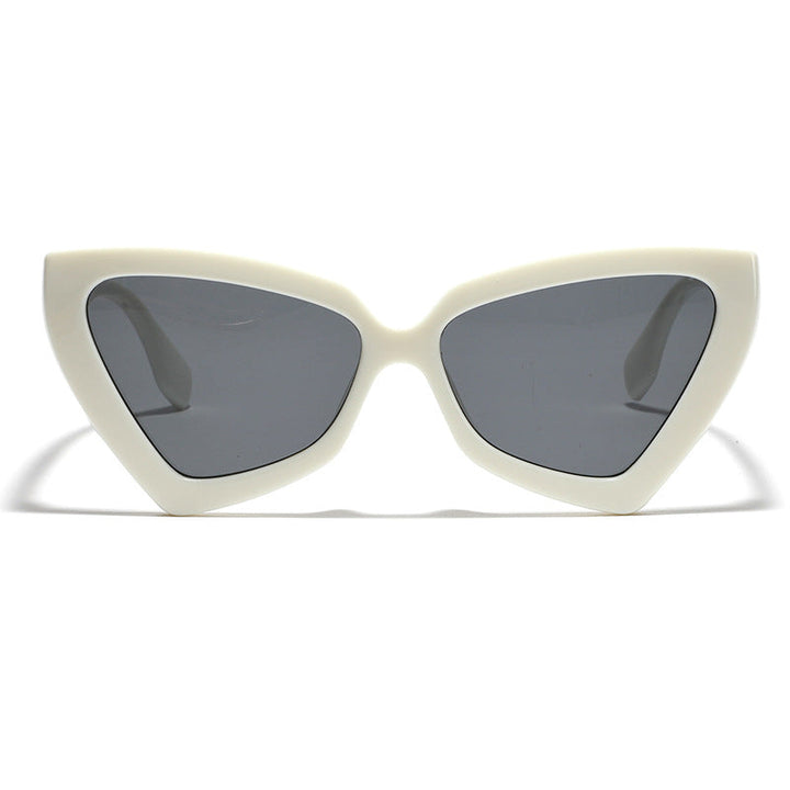 Women's Cat-Eye Sunglasses with Mirrored Lenses and Sturdy Frame Kalsten
