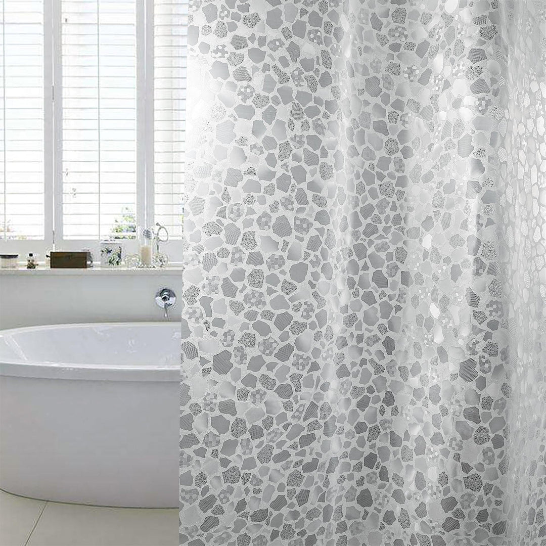 Waterproof Textured Shower Curtain Kalsten