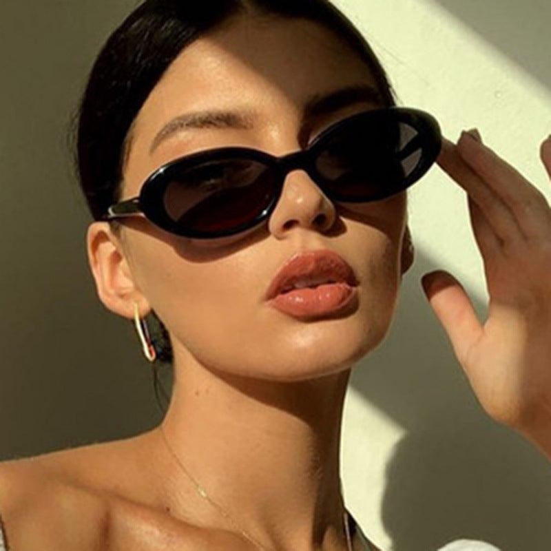 Women's Cat-Eye Sunglasses with Transparent Frame and Gradient Lenses Kalsten