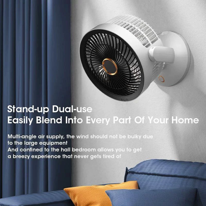 Unisex one size compact oscillating table fan with adjustable tilt angle, quiet brushless motor and USB charging Kalsten