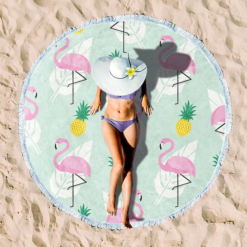 Rundstrand towel with unique sunset design Kalsten