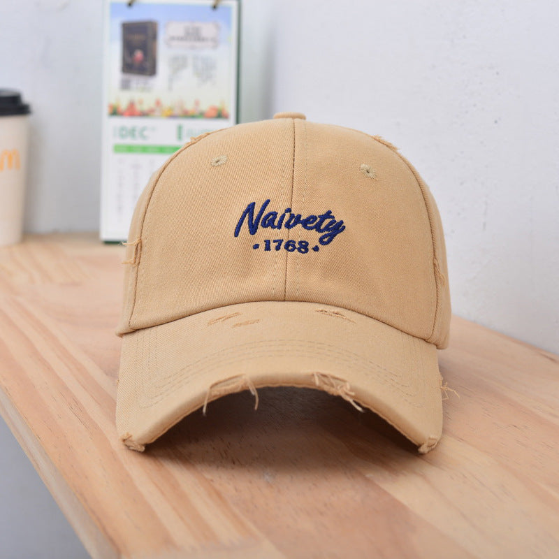 Men's Distressed Vintage Cotton Baseball Cap Kalsten