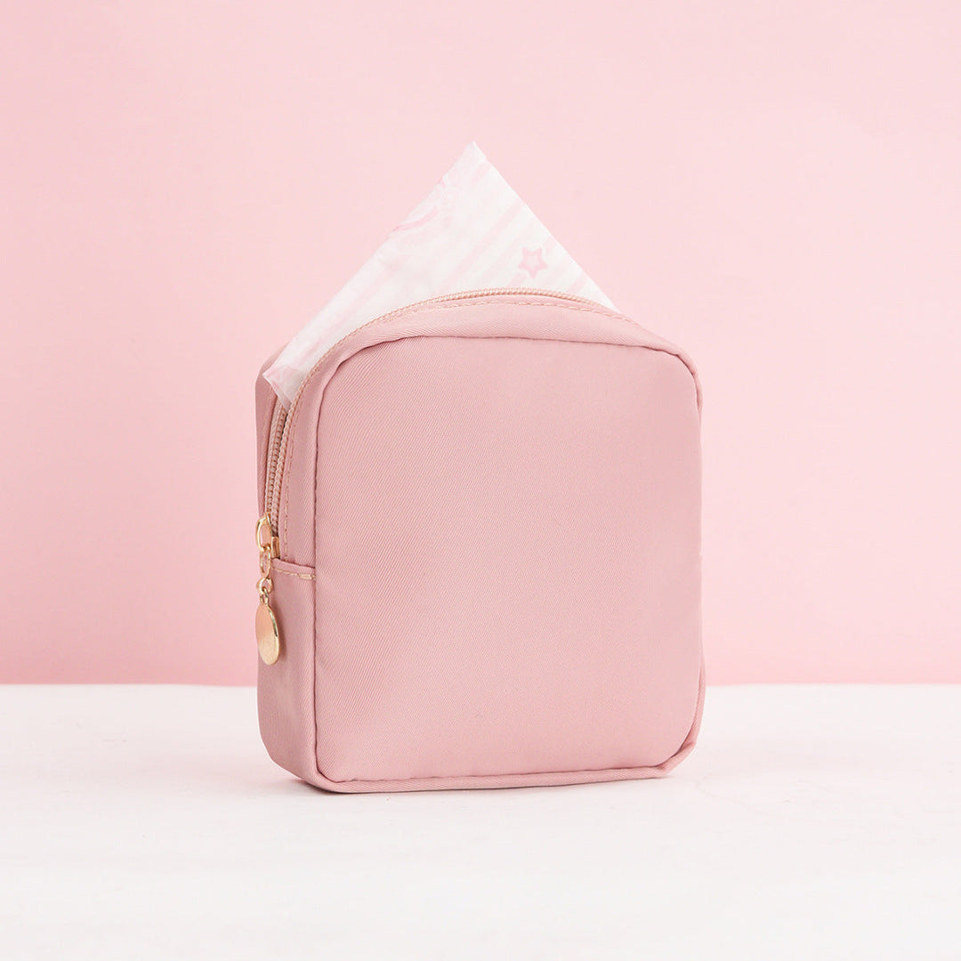 Cosmetic storage bag with fine stripe pattern Kalsten