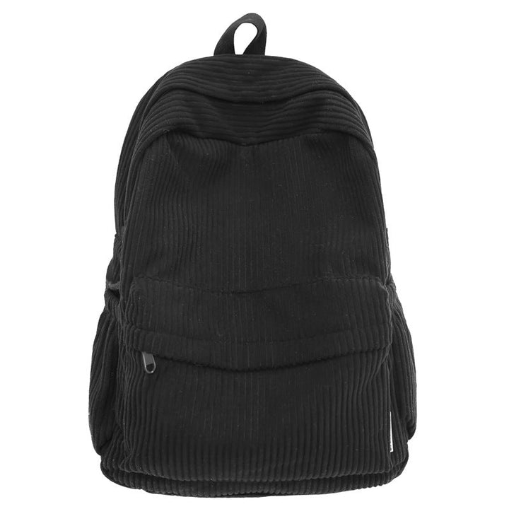 Corduroy Textured School Backpack Kalsten