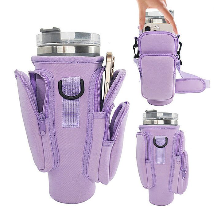 Unisex Portable Drink Container with Multifunctional Compartments Kalsten