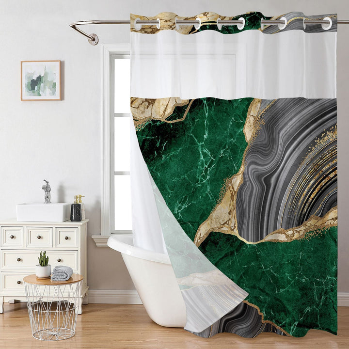 Elegant Marble Design Shower Curtain Kalsten