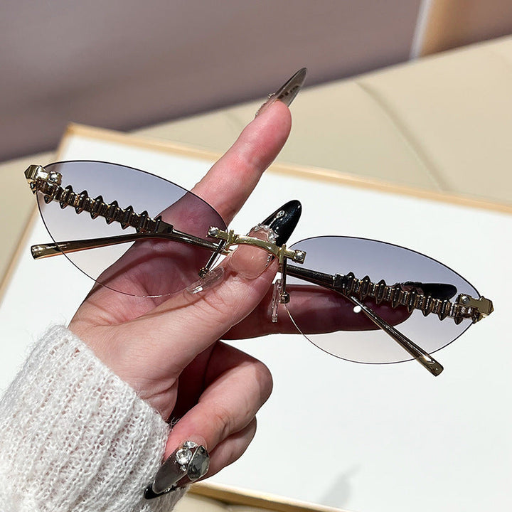 Women's fashionable glasses with elegant golden frame Kalsten