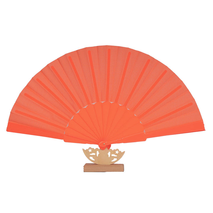 Ladies decorative fan with elegant wooden handle Kalsten