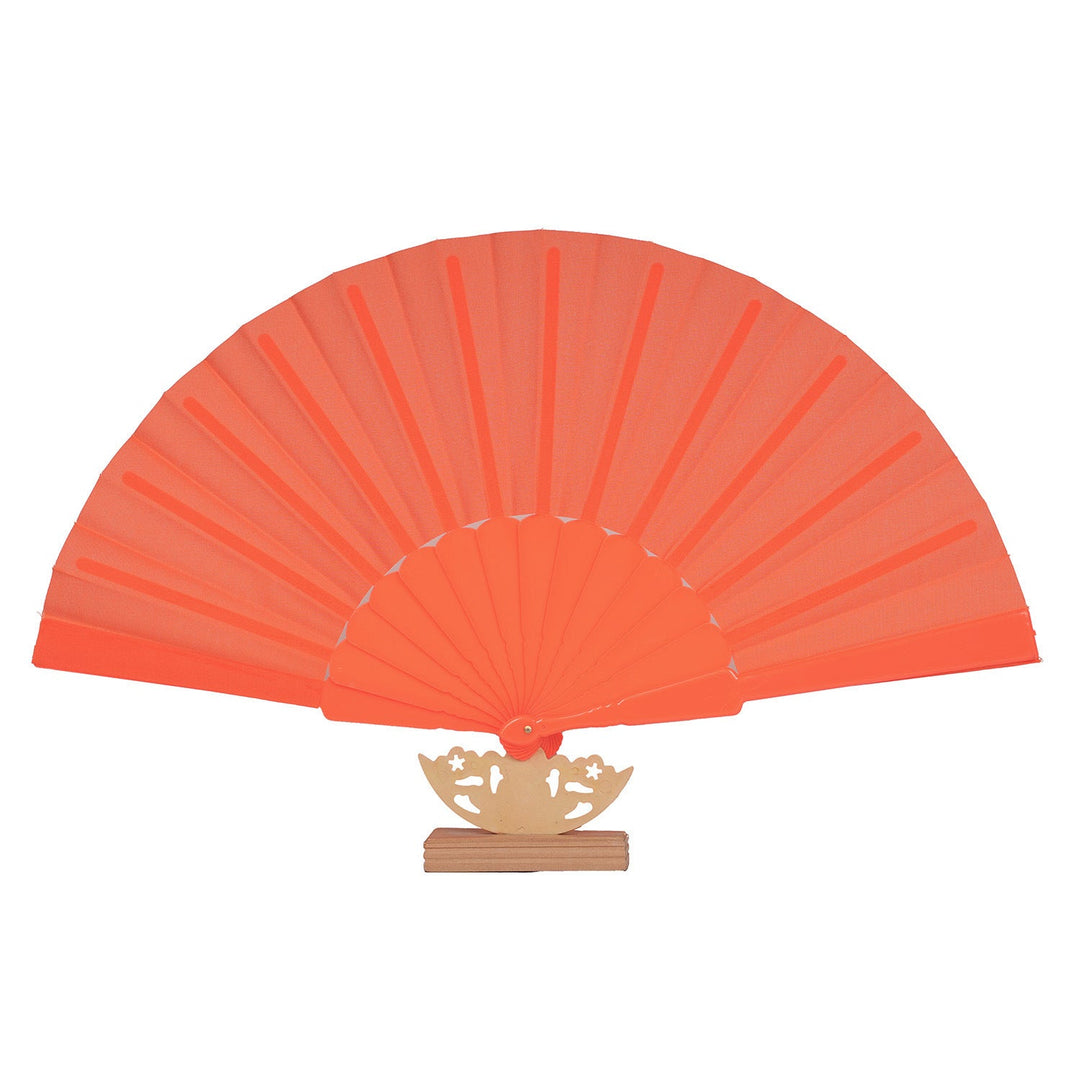 Women's artistic hand fan with filigree wooden handle Kalsten
