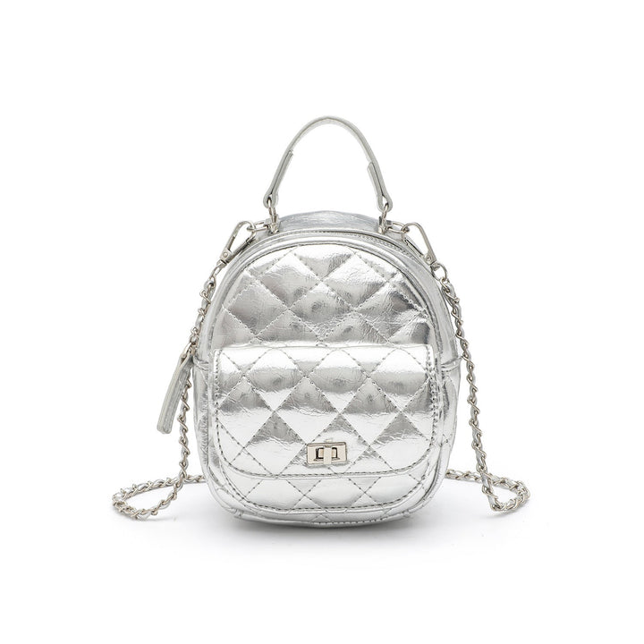 Quilted Metallic Mini Backpack Kalsten