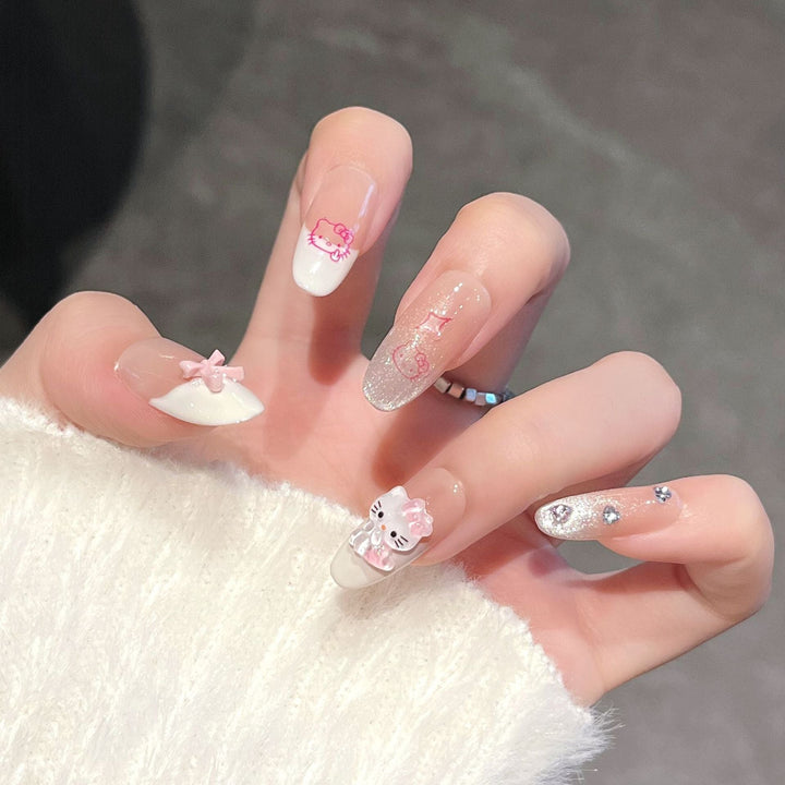 Cartoon-Themed Decorative Press-On Nails Kalsten