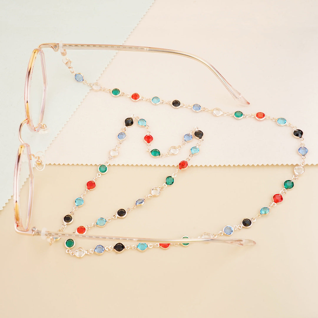 Gemstone-Accented Eyewear Chain Kalsten