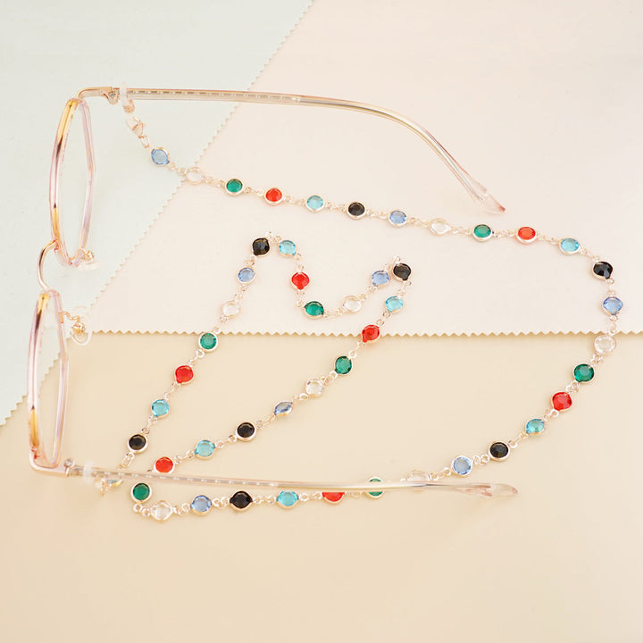 Gemstone-Accented Eyewear Chain Kalsten