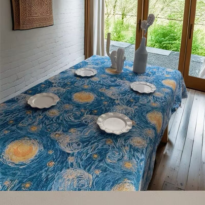 Artistic Starry Night Tablecloth