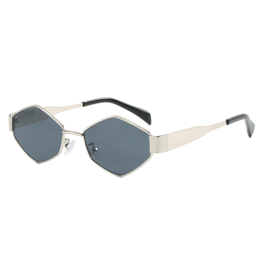 Women's modern geometric sunglasses with high-quality metal frame Kalsten