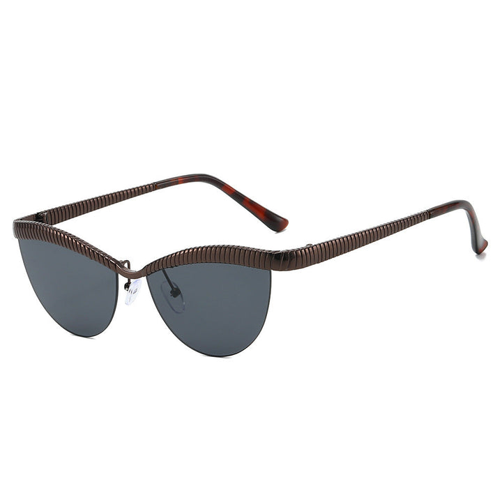 Women Designer Sunglasses with unique, curved frame Kalsten