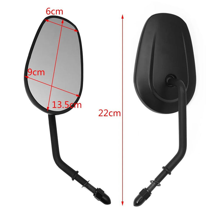 Adjustable Motorcycle Rearview Mirror with High-Quality Chrome Finish Kalsten