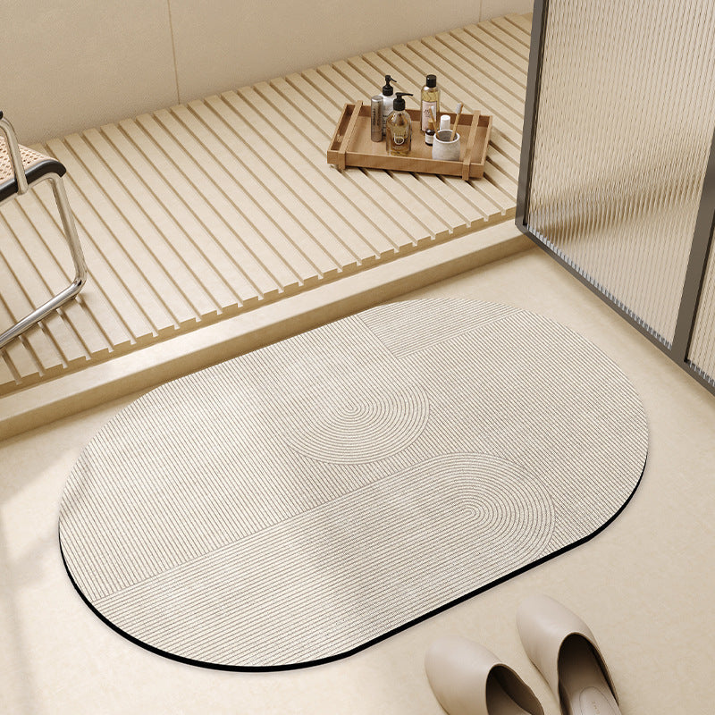 Modern Geometric Bath Mat Kalsten