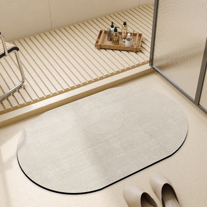 Modern Geometric Bath Mat Kalsten