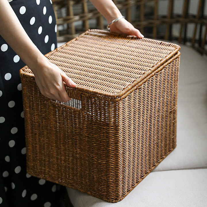 Handwoven Rectangular Storage Chest Kalsten