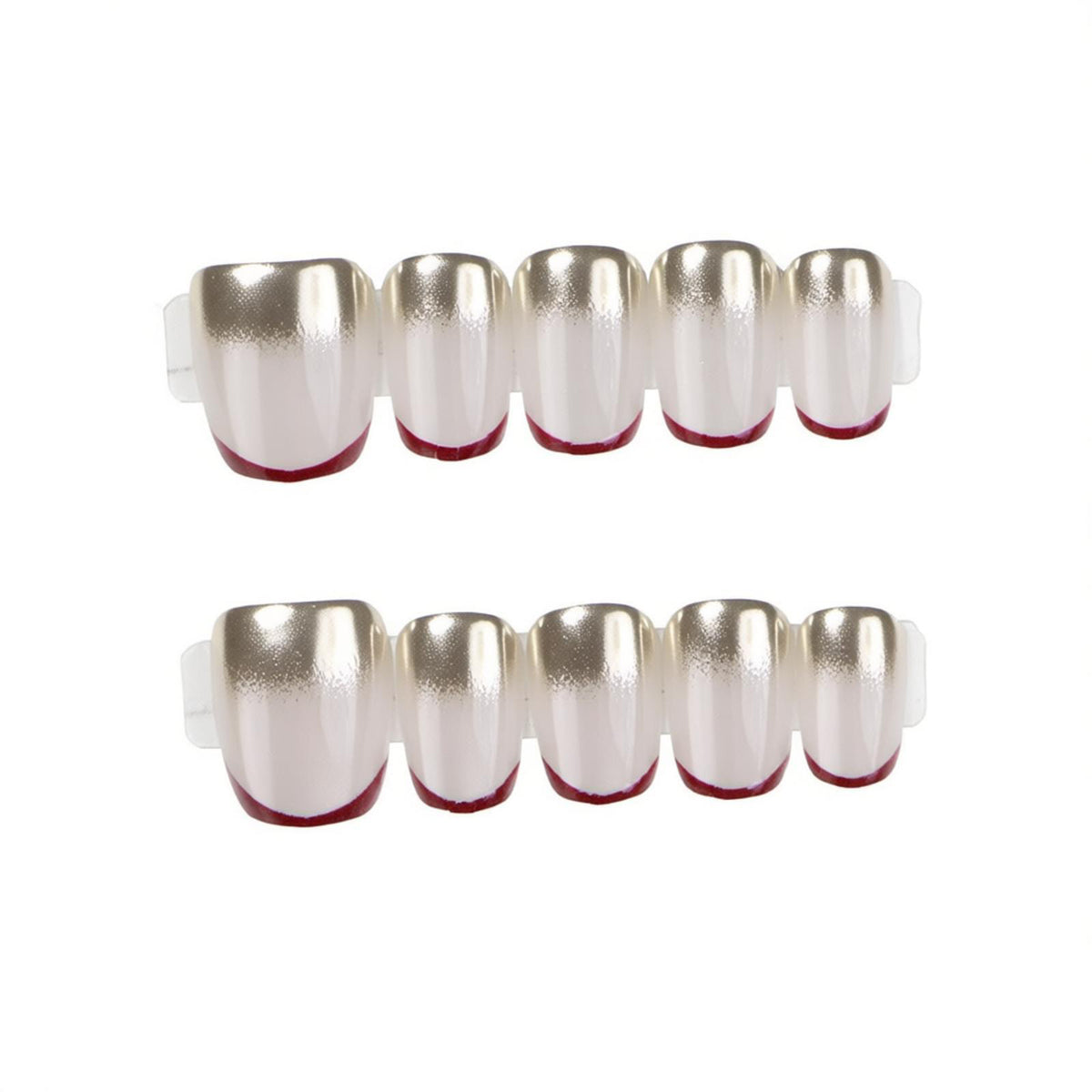 Metallic Glossy Press-On Nail Set Acalora