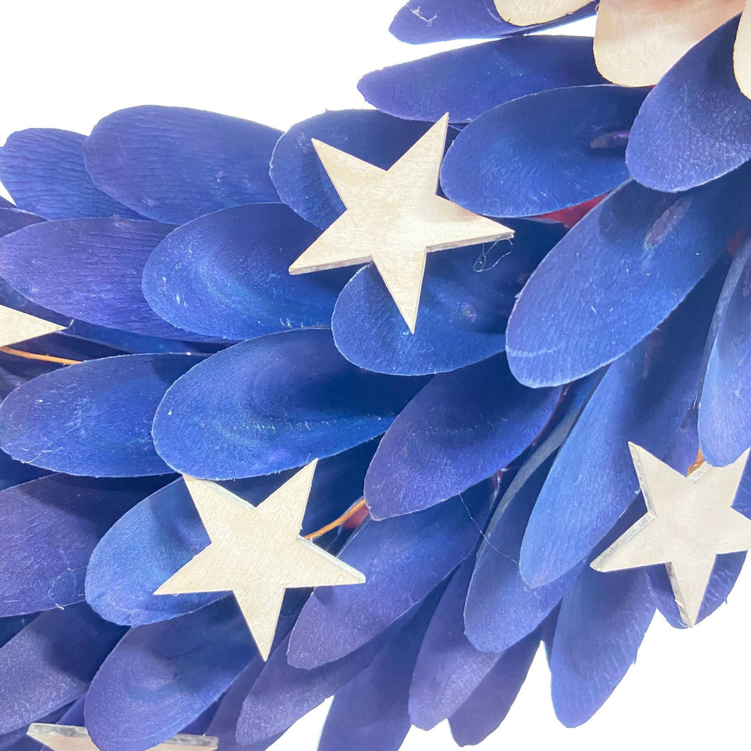 Unisex nan more patriotic door wreath with realistic eagle head and handcrafted wooden feathers Kalsten