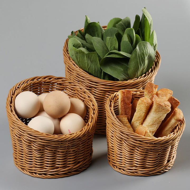 Handcrafted Natural Wicker Storage Basket Kalsten
