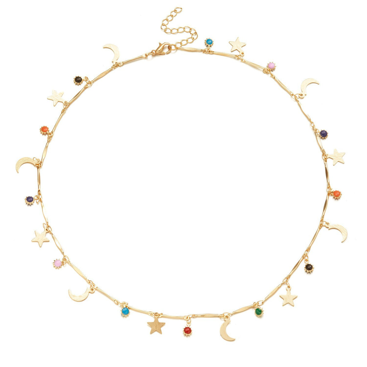 Heart Charm Statement Necklace Acalora