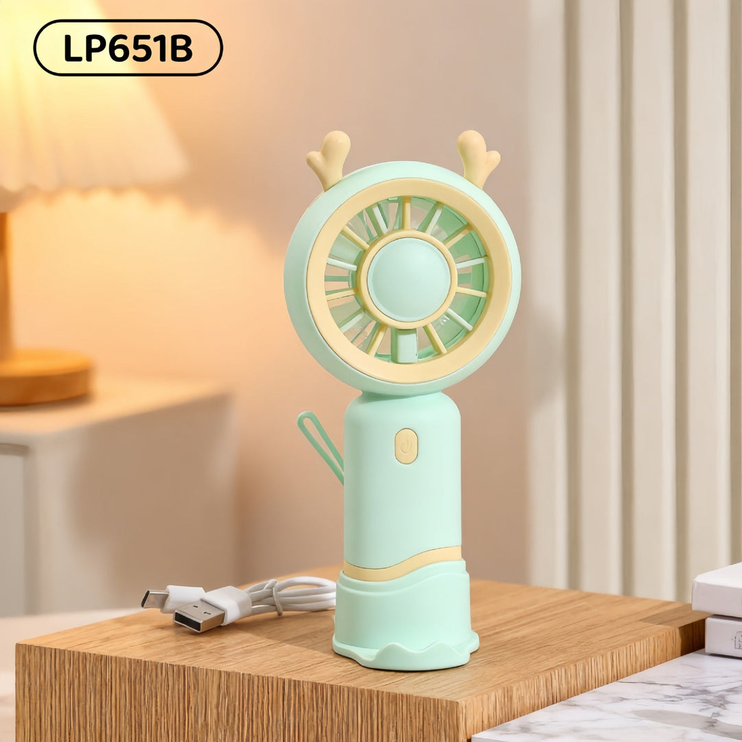 Women's Portable Mini Fan with Innovative Design and USB Charging Function Kalsten