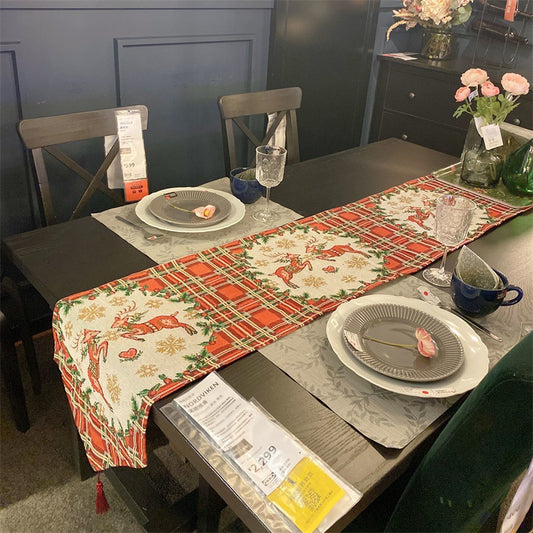 Festive Holiday-Themed Table Runner