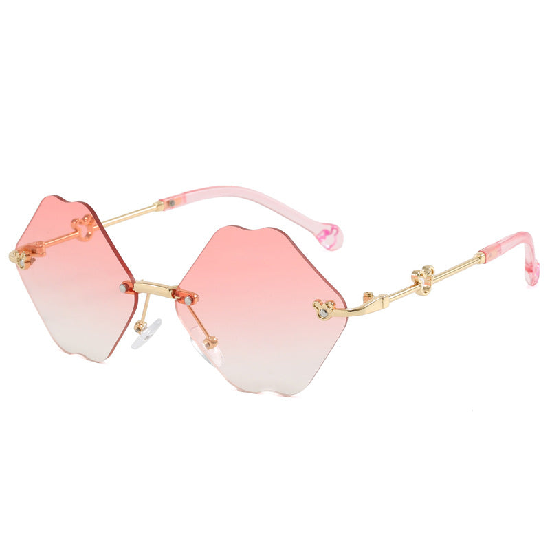 Ladies geometric oversized sunglasses with detailed, luxurious frame Kalsten