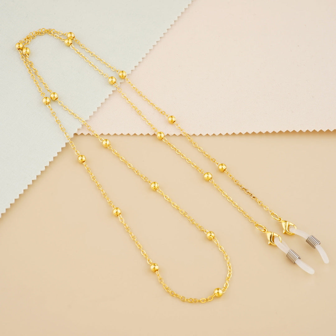 Silver Bead Decorative Eyewear Holder Chain Kalsten