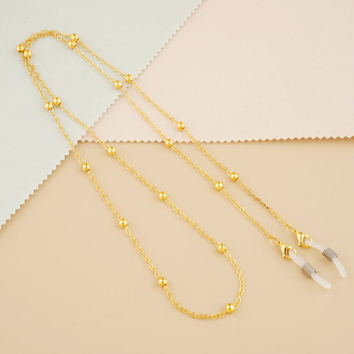 Silver Bead Decorative Eyewear Holder Chain Kalsten