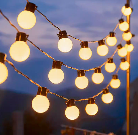 Outdoor Solar Star And Globe String Lights With Waterproof Copper Wire Kalsten