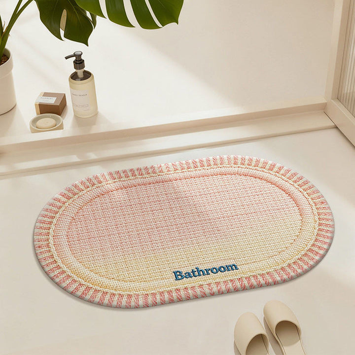 Soft Textured Bathroom Runner Mat