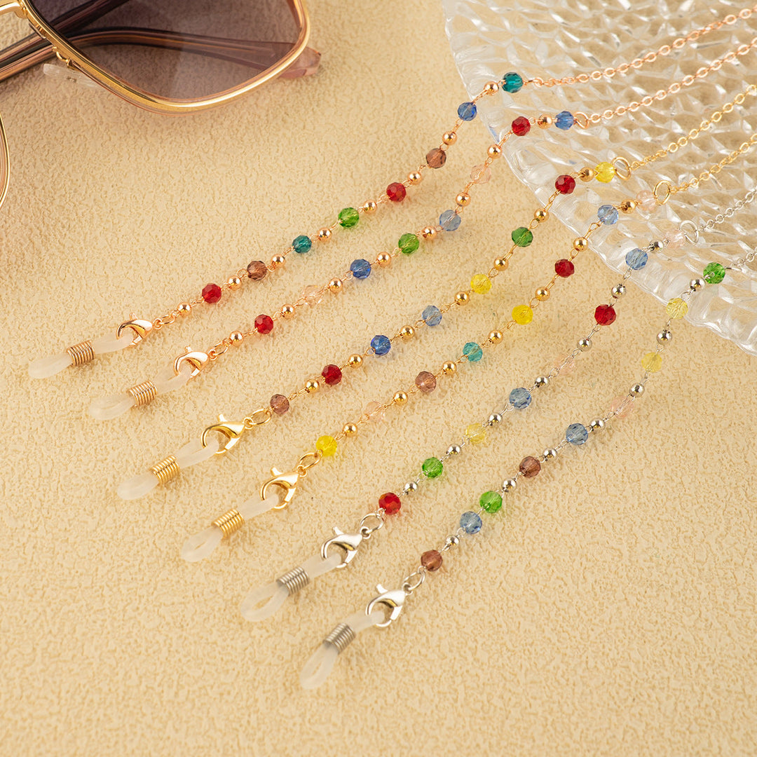 Colorful Crystal Decorative Eyewear Chain Kalsten
