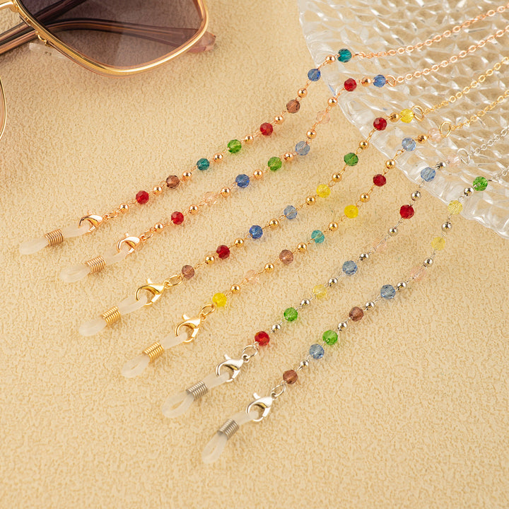 Colorful Crystal Decorative Eyewear Chain Kalsten
