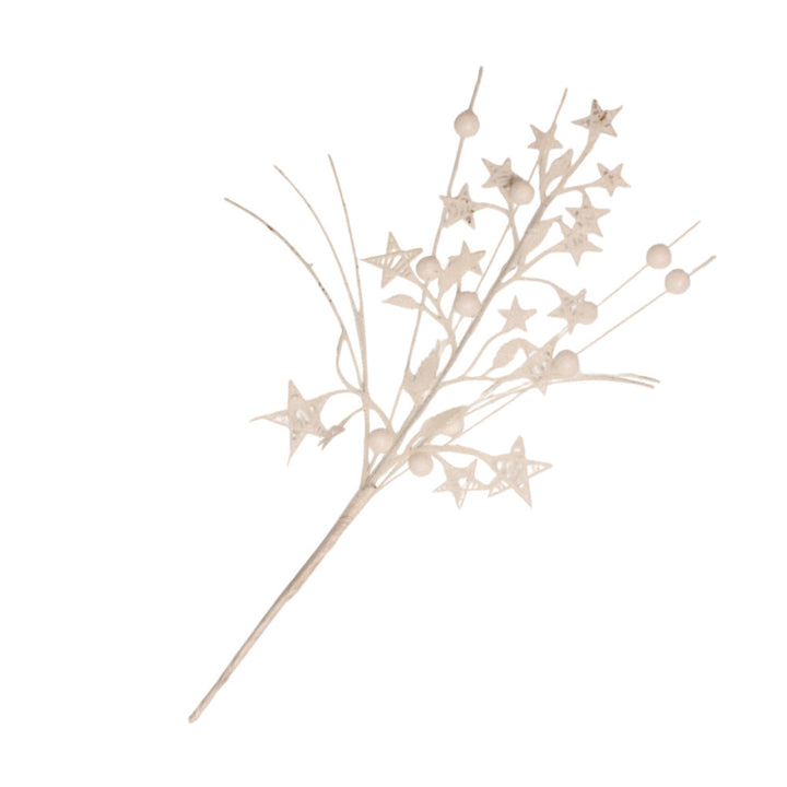 Unisex decorative star branch with berries and flexible wire stem for wreath and table decoration Kalsten