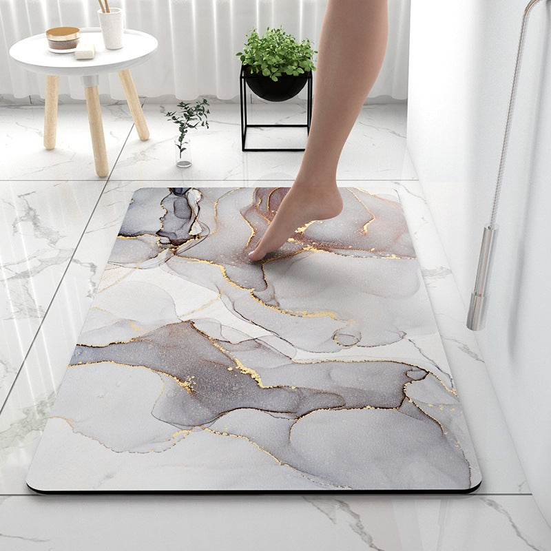 Soft Touch Marble Bath Mat Kalsten