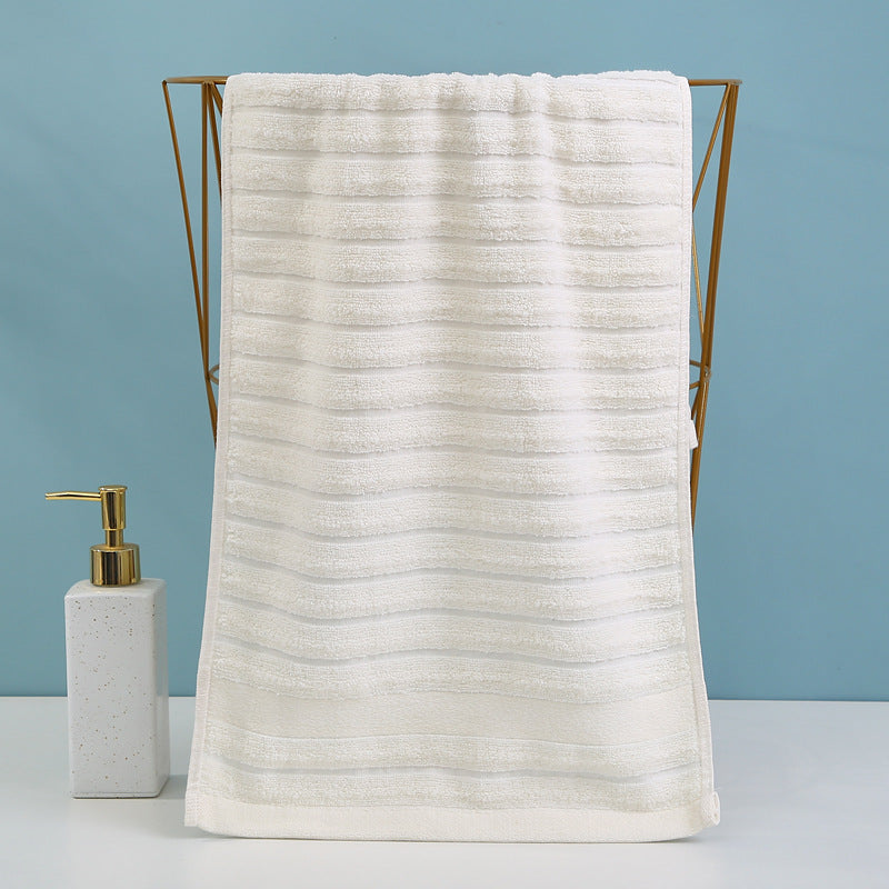 High-quality terry towel with decorative striped pattern Kalsten