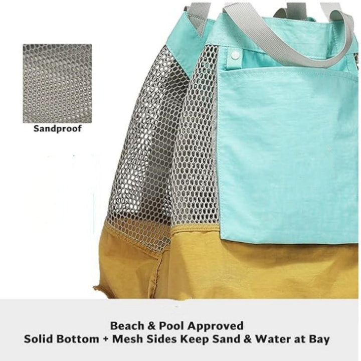 Spacious mesh tote bag with insulated inner compartment Kalsten
