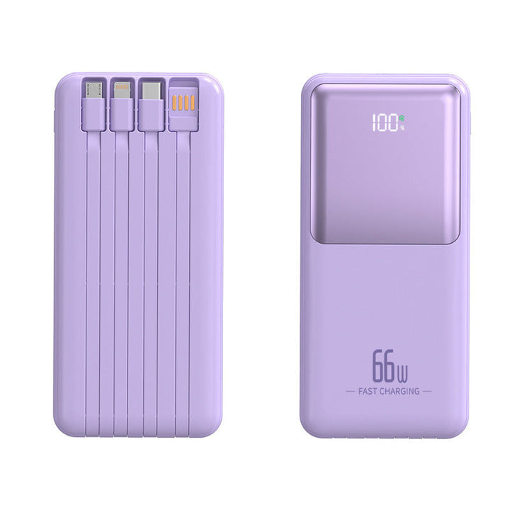 Portable power bank with integrated multifunction charging cable Kalsten