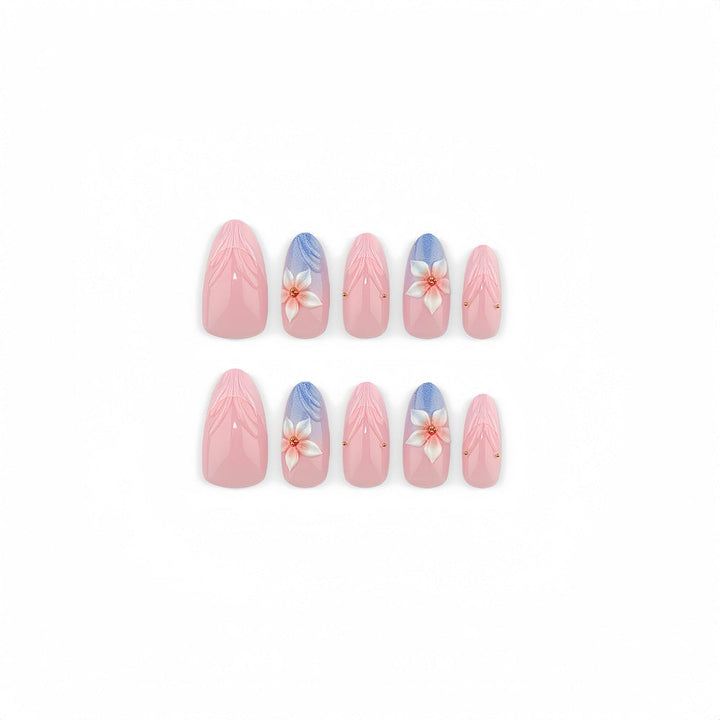 Artificial nails with floral accents Kalsten
